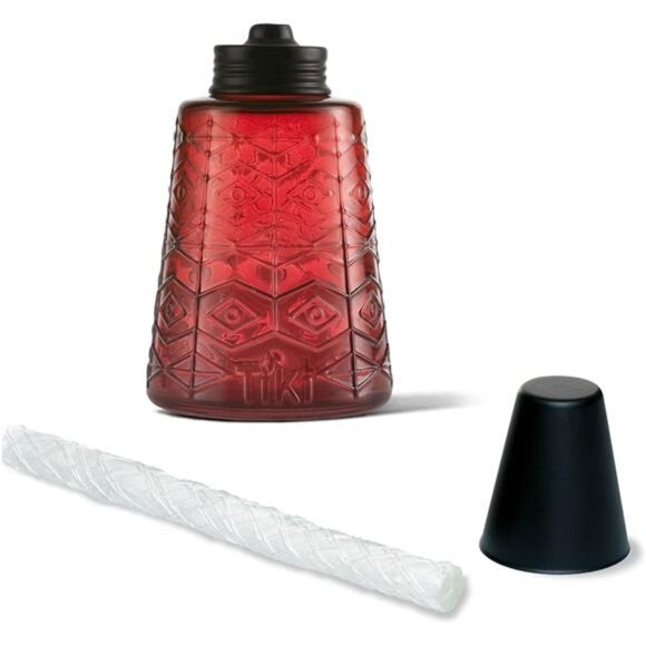 Molded Glass, Decorative Table Top Torch for Outdoor Lawn, Patio, and Garden - Picture 6 of 7